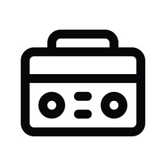 tape recorder icon , music player vector 