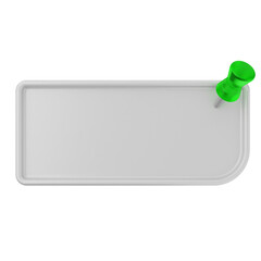 3d pin sticky note paper text box