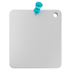 3d pin sticky note paper text box