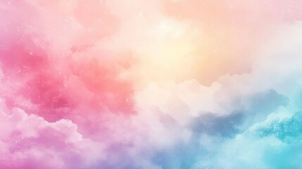 a picture of a colorful cloud background with a sun