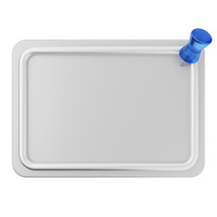 3d pin sticky note paper text box