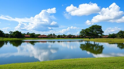 Tranquil Lake Reflection