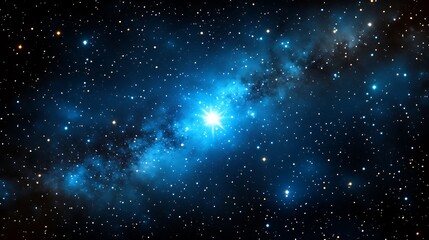 A Brilliant Star Within A Cosmic Nebula