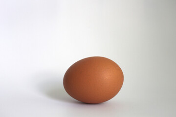 Easter basket full of eggs ,on blue background and isolated on white background.