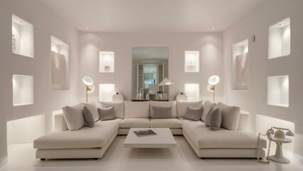 Fototapeta premium modern living room with sofa