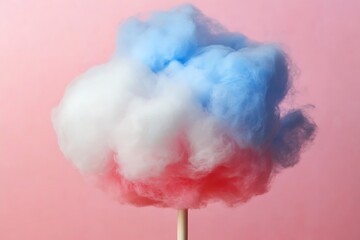 Vibrant Cotton Candy Cloud