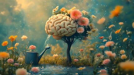 Nurturing creativity brain gardening in a floral wonderland