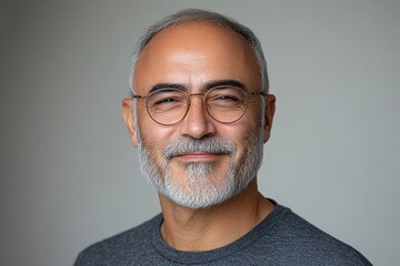 A smiling man with glasses and a beard, exuding confidence and warmth.