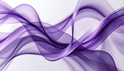 Fototapeta premium Abstract Purple Flowing Wave Art Print Digital Download