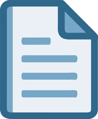 Fototapeta premium Minimalist Document Icon Vector for Professional Use