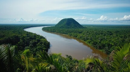 Fototapeta premium Amazon River and Rainforest