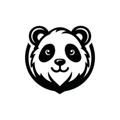 cute, funny and adorable panda logo