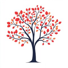 Fototapeta premium Red Branch Orange Twig Clip art Graphics