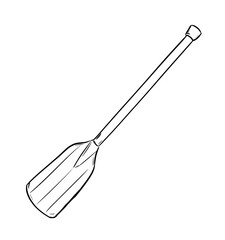 paddle digital drawing illustration isolated