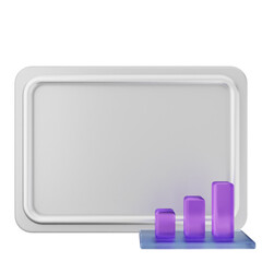 3d chart note paper text box