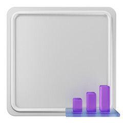 3d chart note paper text box