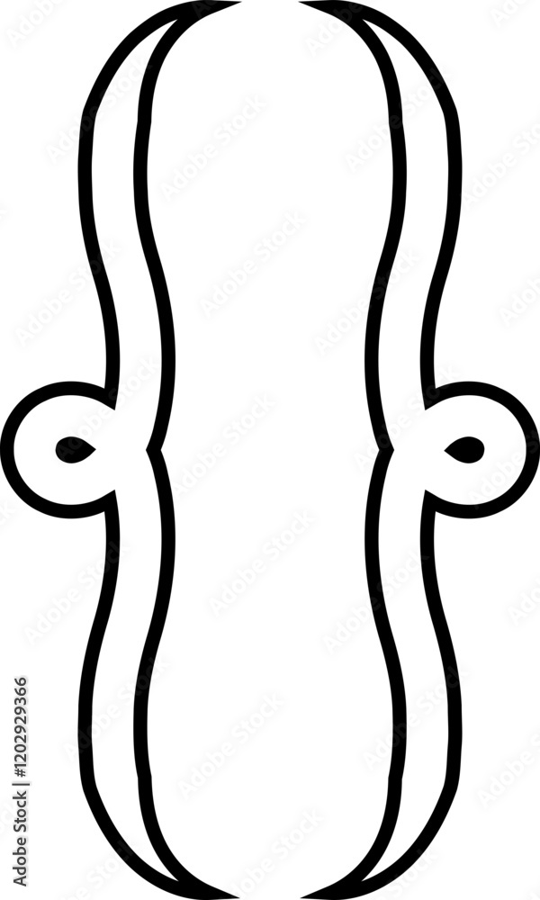 Fototapete curly double braces. symmetric brackets pair, punctuation symbol for mathematics. frames for math in
