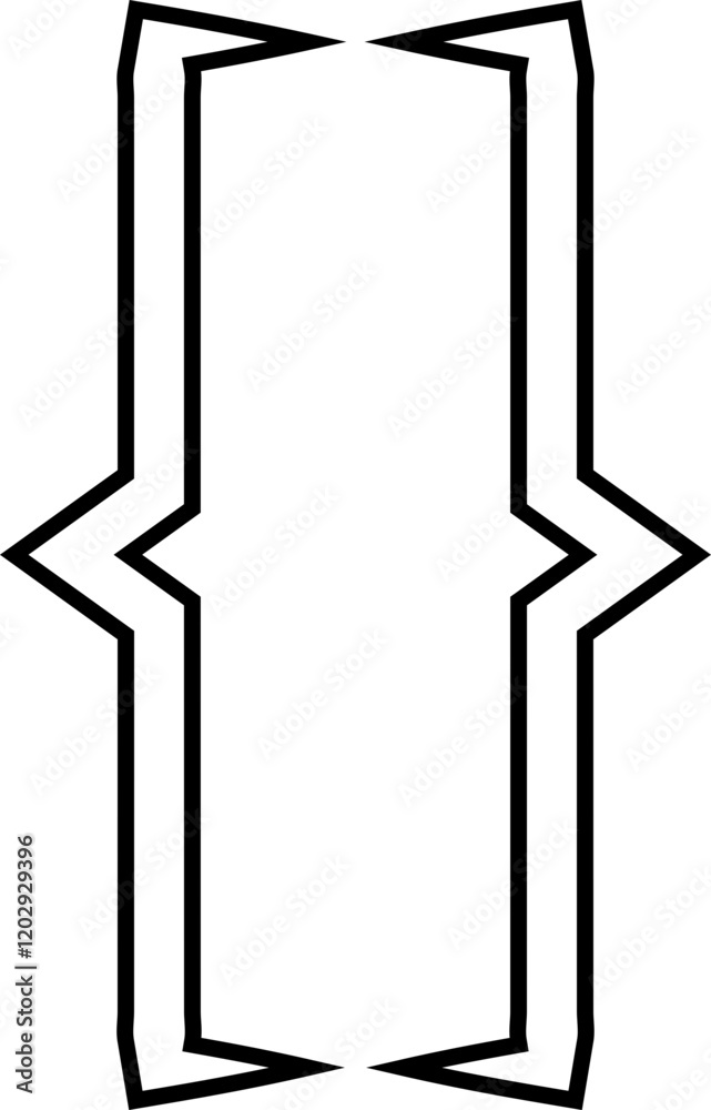 Fototapete curly double braces. symmetric brackets pair, punctuation symbol for mathematics. frames for math in