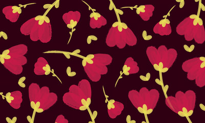 Beautiful vintage floral pattern vector illustration.