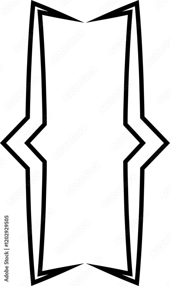 Fototapete curly double braces. symmetric brackets pair, punctuation symbol for mathematics. frames for math in