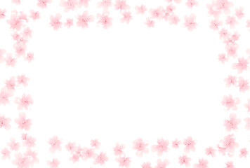 桜　和柄　水彩　背景