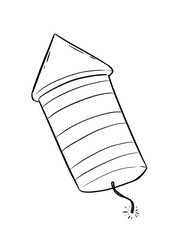 firework digital drawing illustration isolated