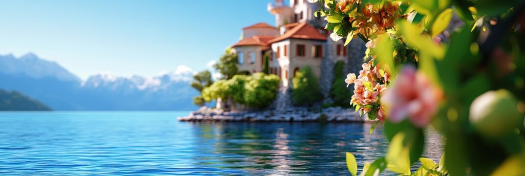 idyllic location with beautiful scenery,