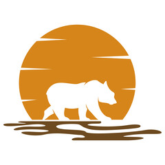 Bear logo icon design