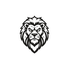Obraz premium Lion Head Mascot, vector illustration