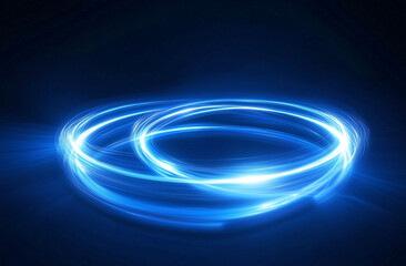 Abstract wavy lines with neon pink and teal on a black background.