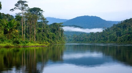 Tranquil Rainforest River