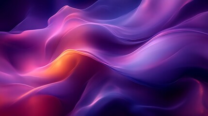 Fototapeta premium Abstract Purple and Orange Wave Design