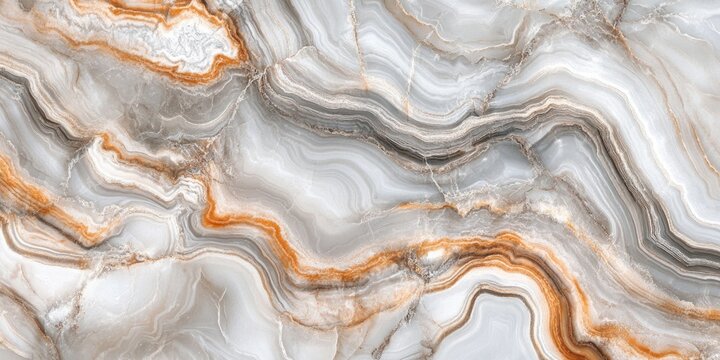 Marble surface with orange streaks
