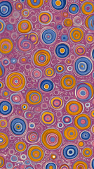 Abstract Colorful Circles Illustration