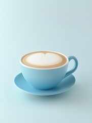 Fototapeta premium Cup of Cappuccino on Saucer