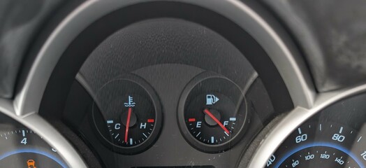 speedometer close up