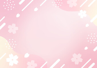 春の桜の花の背景のベクターイラスト