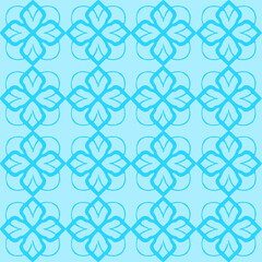 Ethnic geometric pattern, floral pattern, oriental colors, seamless, seamless pattern, flowers, white, blue background design for fabric, curtain,