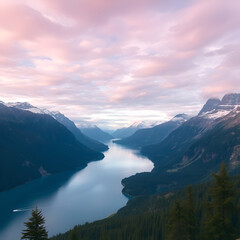 Obraz premium mountains in the morning