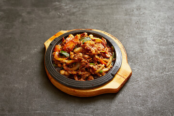 Korean spicy stir fried pork