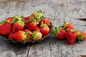 strawberries in a basket