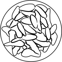 Spices coloring page
