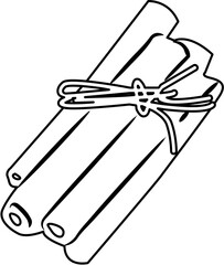 Spices coloring page
