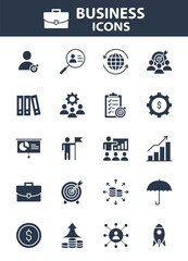 Fototapeta premium set of business icons, management, workplace