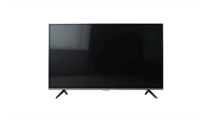  LED black television display on isolated transparent background, Blank screen tv on white background. PNG television