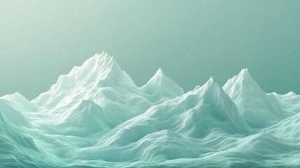 Pastel mountainscape, serene background, digital art, website banner