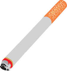 Realistic 3d cigarettes on a white background. No tobacco day symbol. Public Health and Safety awareness message for electronic, social and print media.  