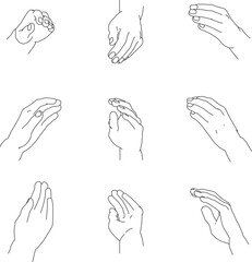 様々な角度から見た包む左手4