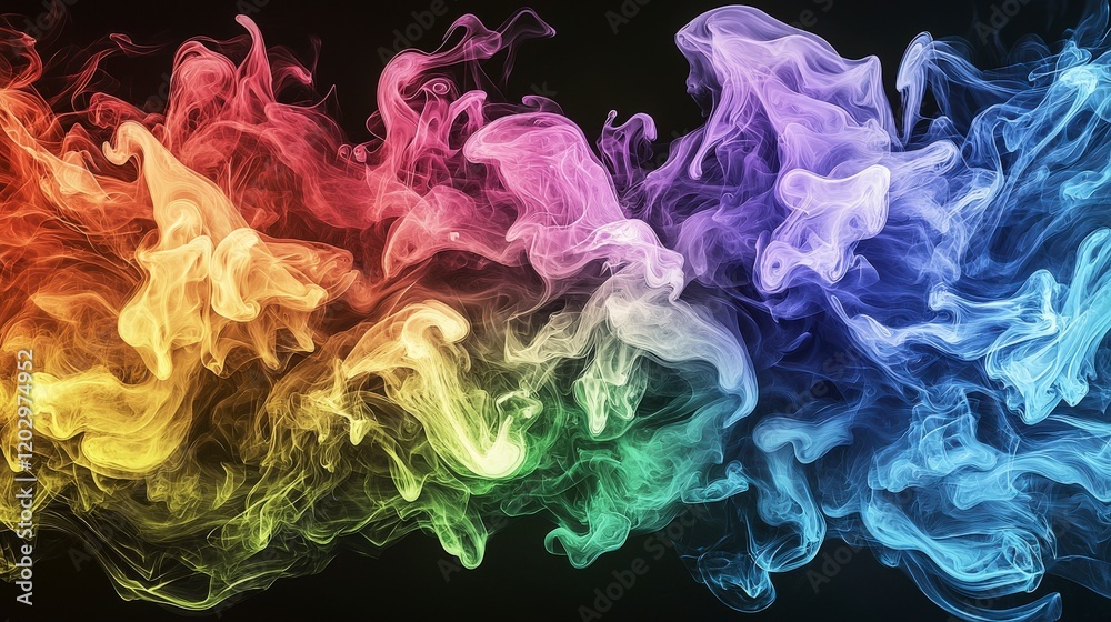 Leinwandbilder visualizing sound color waves in air artistic display abstract environment enhanced perspectives