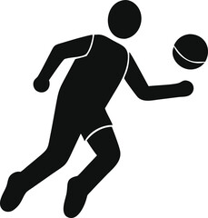 Basketball Player Silhouette Vector Art